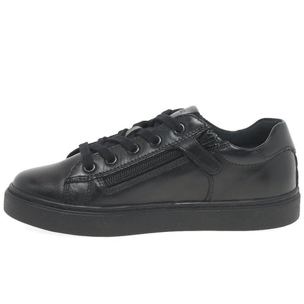 Geox J Unisex NASHIK Junior A Shoes - Black