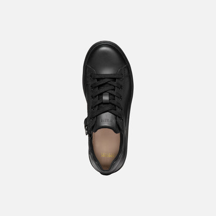 Geox J Unisex NASHIK Junior A Shoes - Black