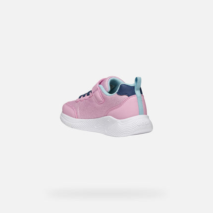 GEOX Girl's J Sprintye Junior Sneakers - Pink/Avio