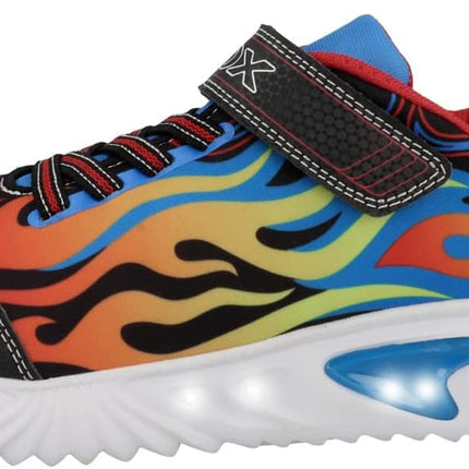 GEOX Boy's J Assister Junior Sneakers - Black/Sky