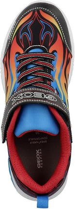 GEOX Boy's J Assister Junior Sneakers - Black/Sky