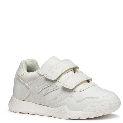Geox J RANN E UNISEX JUNIOR SNEAKERS - WHITE