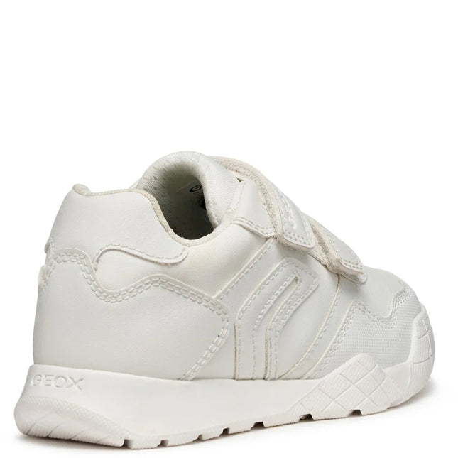 Geox J RANN E UNISEX JUNIOR SNEAKERS - WHITE