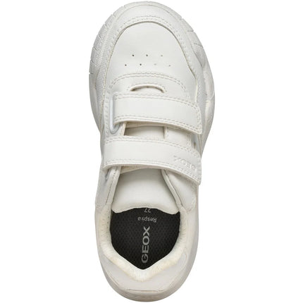 Geox J RANN E UNISEX JUNIOR SNEAKERS - WHITE
