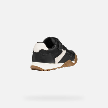 GEOX Boy's J Rann-E Junior Sneakers - Navy/Light Ivory