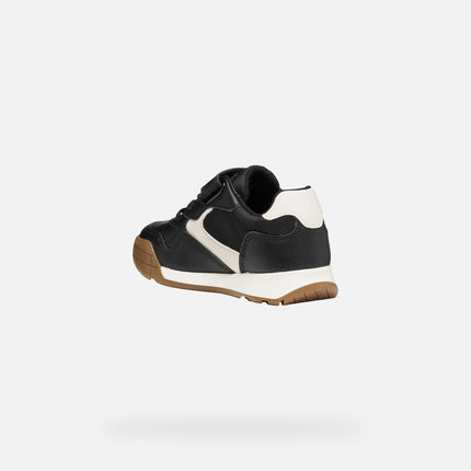 GEOX Boy's J Rann-E Junior Sneakers - Navy/Light Ivory