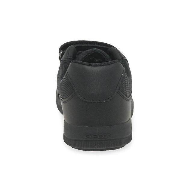 Geox J ARZACH E Unisex Smooth Leather Shoes - Black