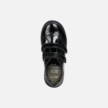 Geox Hadriel G. G Patent Leather Shoes – Black