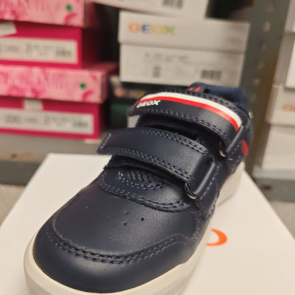 Geox Boys’ Arzach  Kids Shoes - Navy/Red