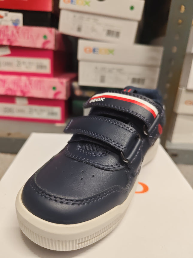 Geox Boys’ Arzach  Kids Shoes - Navy/Red
