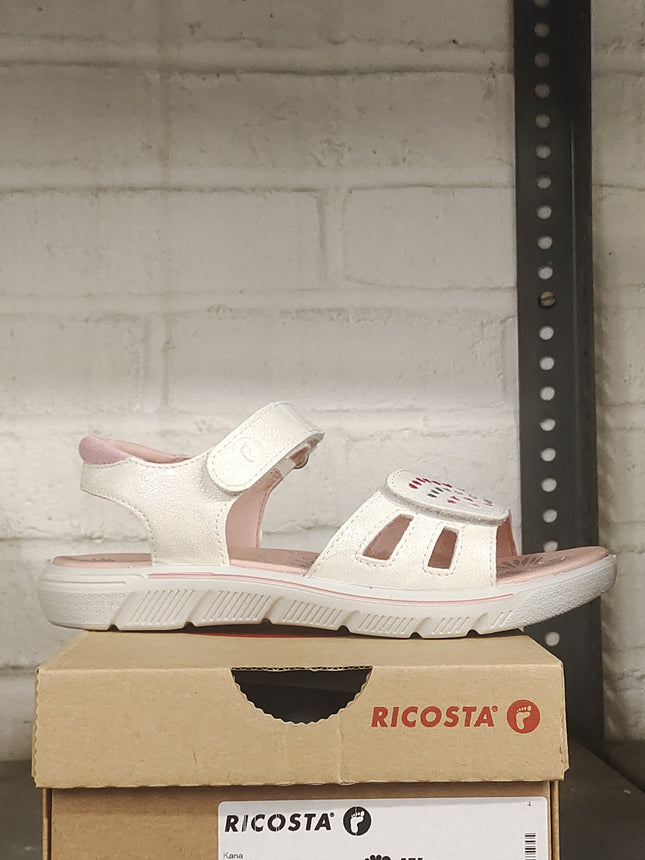 Ricosta Girls’ Sandals - White/Pink