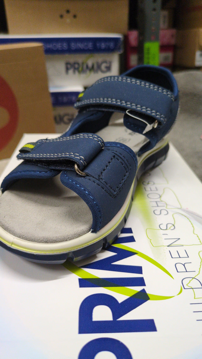 Primigi Nabuck Boys' Leather Sandals - Blue
