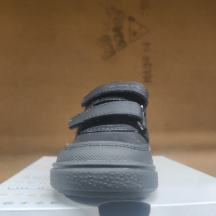 Geox J Poseido Boys’ Leather Trainers – Black