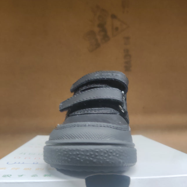 Geox J Poseido Boys’ Leather Trainers – Black