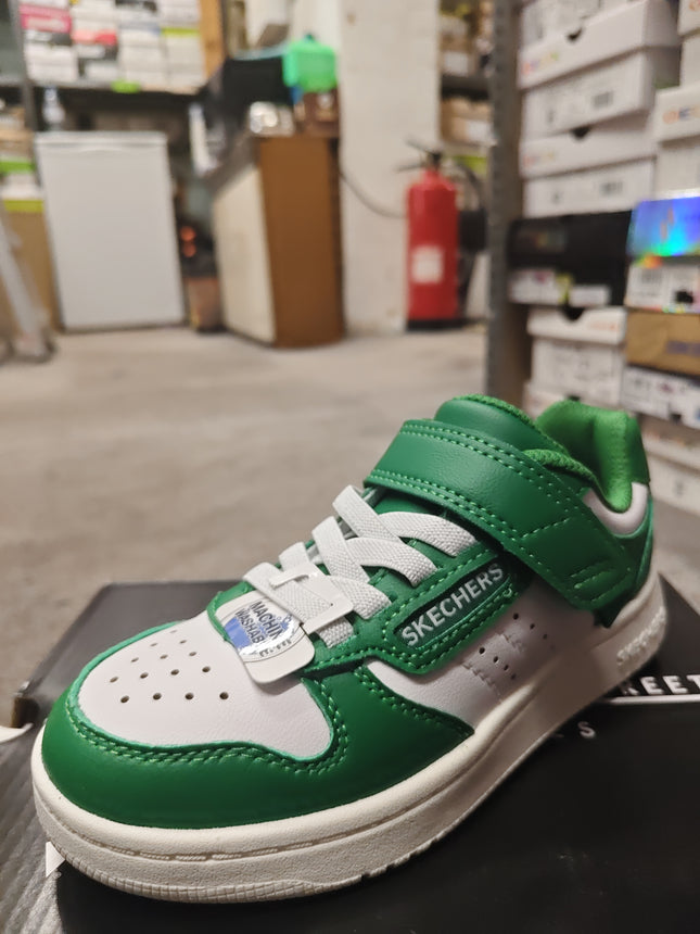 Skechers Boys' Quick Street Kids Shoes - Green/White