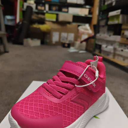 Geox Girls’ Sprinty Leather Kids Shoes - Pink