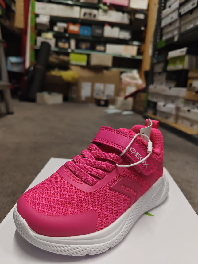 Geox Girls’ Sprinty Leather Kids Shoes - Pink