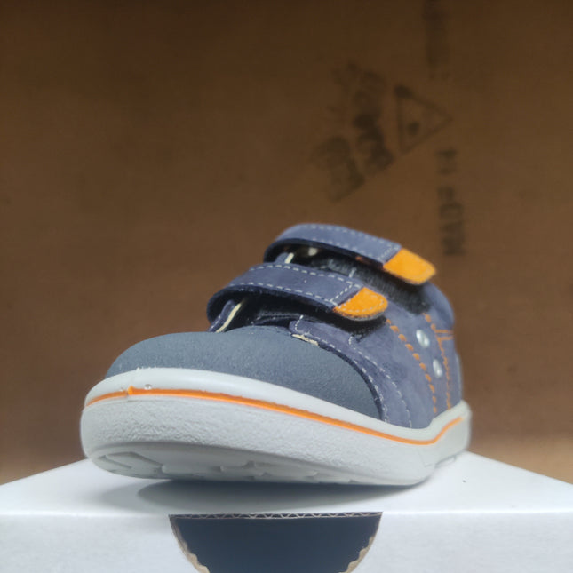 Ricosta Nippy Unisex Leather First Walking Shoes – Sea Blue