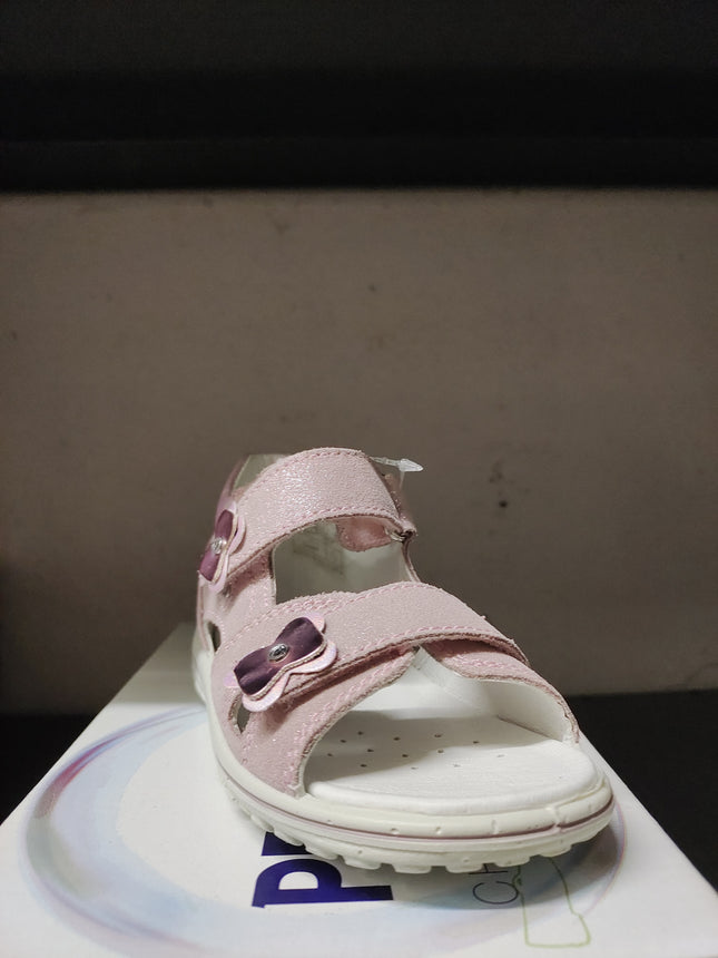 Primigi Sam Leather Sandals – Iridescent Grey