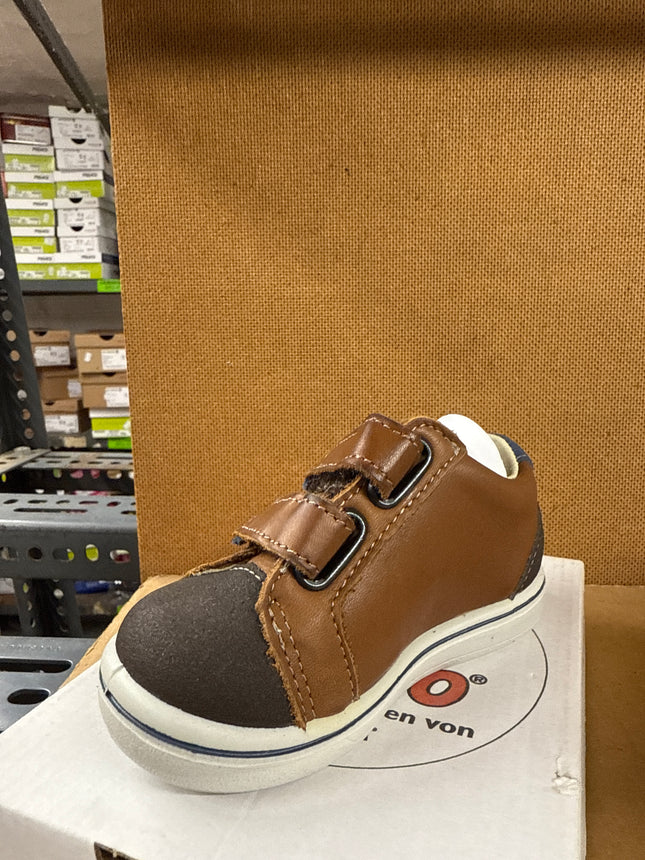Ricosta Nippy Unisex Leather First Walking Shoes – Cognac