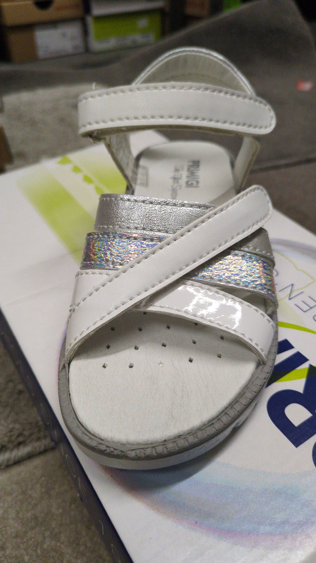 Primigi Nappa Bian Girls' Leather Sandals - White