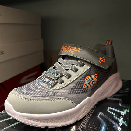 Skechers S-Lights: Krendox Kids Shoes - Charcoal/Grey