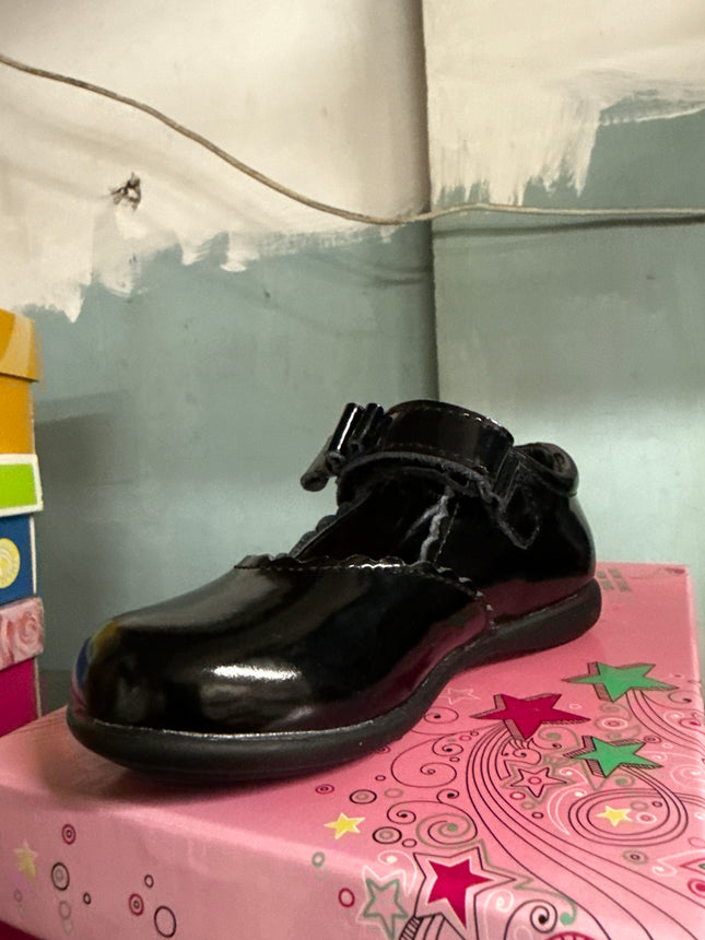 Norvic Girls' Elli Patent Shoes - Black