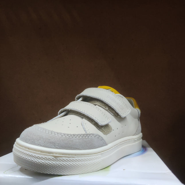 Primigi Boys' Nappa Leather and Suede First Shoes – Grey