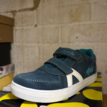 Lurchi Andre Suede and PU Shoes – Petrol