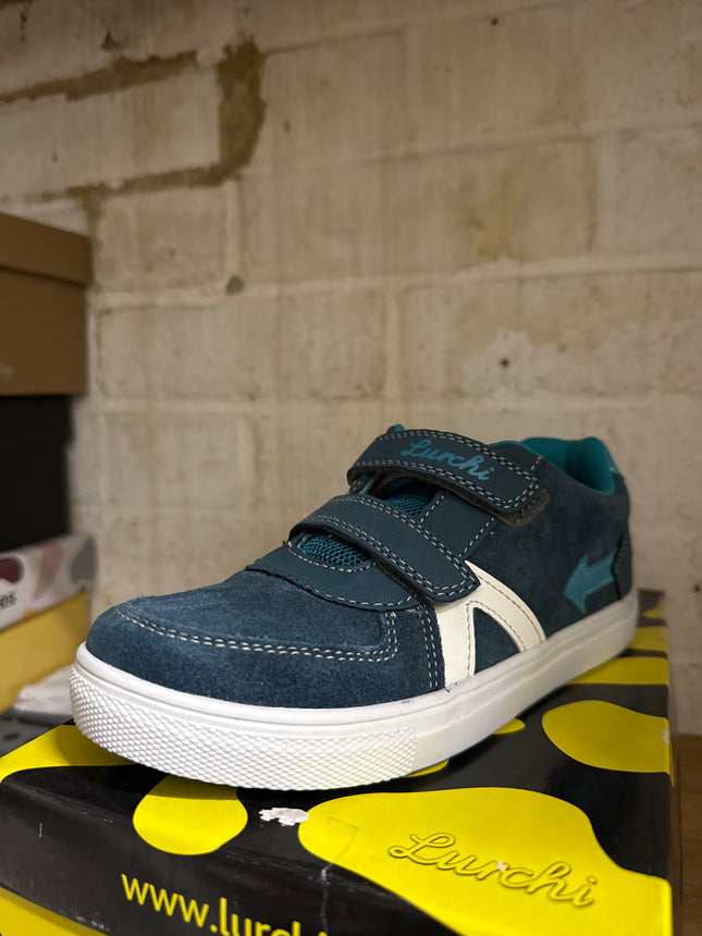 Lurchi Andre Suede and PU Shoes – Petrol