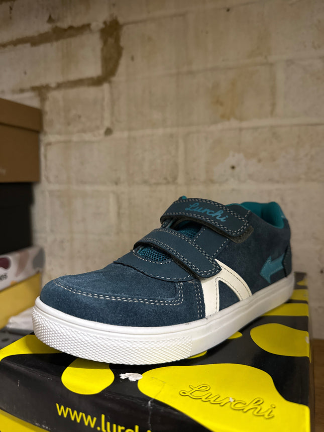 Lurchi Andre Suede and PU Shoes – Petrol