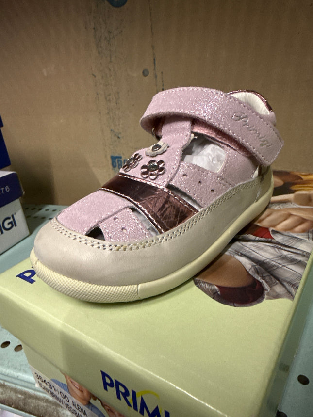 Primigi Girls’ Leather Kids Sandal Shoe - Pink Glitter