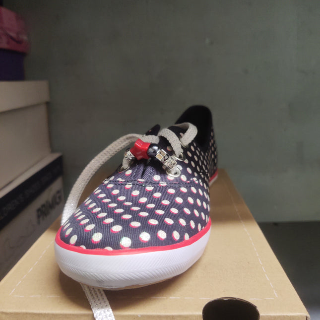 Keds Girls’ Leather Champion Kids Shoes - Navy/Glitter