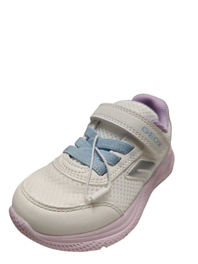 Geox Boys' Sprintype D Mesh Geobuck Shoes - White/Multicolor