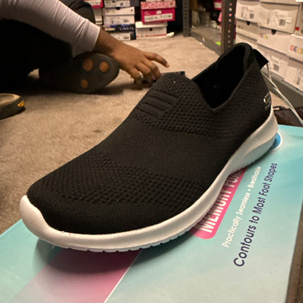 Skechers Girls' Ultra Flex Kids Shoes - Black