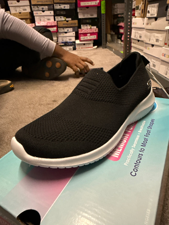 Skechers Girls' Ultra Flex Kids Shoes - Black