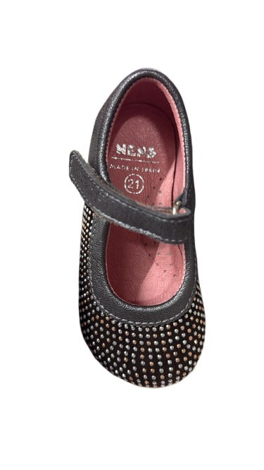 Nens Girls’ Leather Kids Shoes - Black