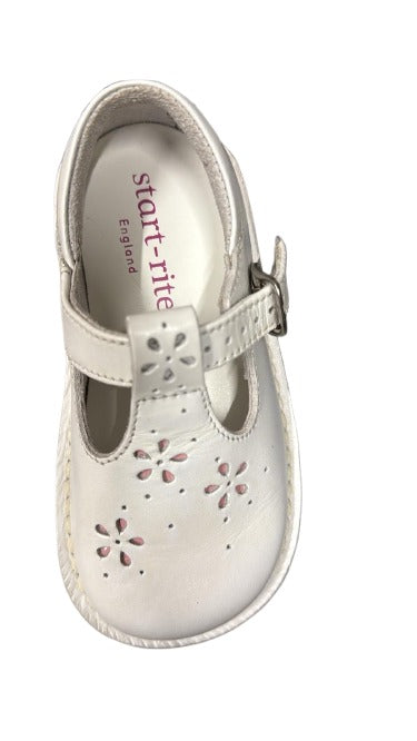 Start-Rite Girls' Teaberry Leather Kids Shoes -  White