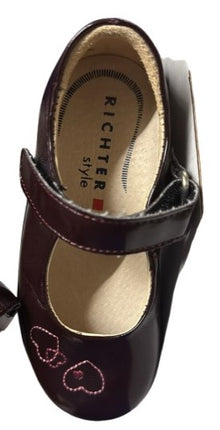 Richter Patent Girls' Leather Shoes - Aubergine