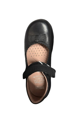 Geox J Girls' Naimara G A Smooth Leather Shoes - Black