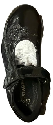 Start*Rite Girls' Wish Patent Leather Kids Shoes - Black