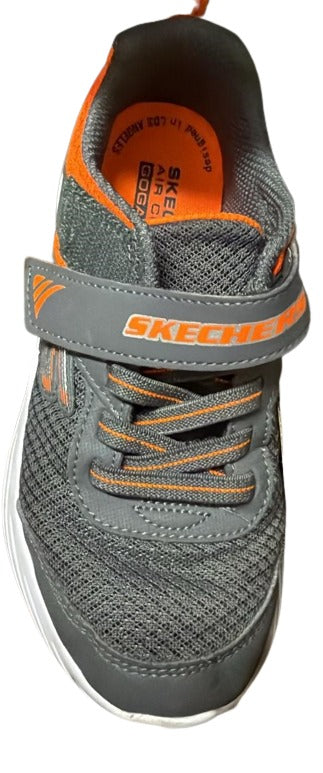 Skecher Boys' Microspec Max Torvix Synthetic Kids Shoes - Royal Black