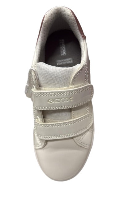 Geox Boys’ Djrock Kids Shoes - White/Rose