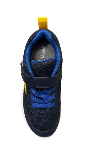Geox Boys' Mesh Geo Buck Shoes - Navy/Royal Blue