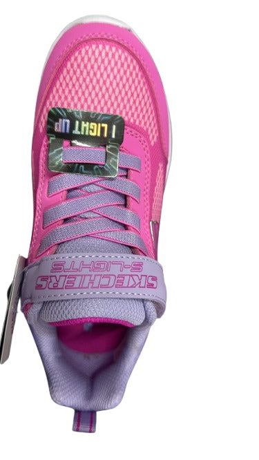 Skechers SLights Sola Glow Shoes - Lavender/Pink