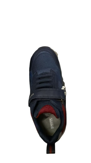 GEOX J Sprintye Shoes - Navy/DK Red