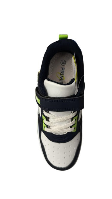 Primigi Nappa PU Shoes – Bianco/Navy