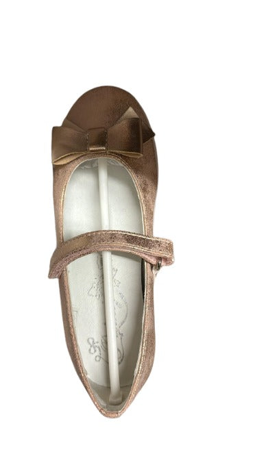Primigi Girl's Laminated Leather Shoes – Rose Gold