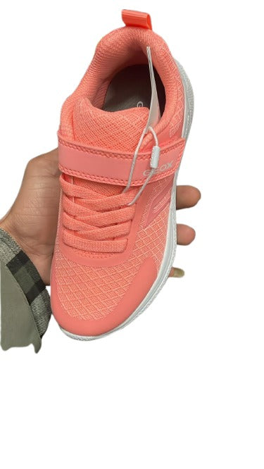 Geox J Sprintye G. A Mesh+DBK Shoes - Fluo Coral