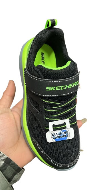 Skechers Boundless Kids Shoes - Black/Lime